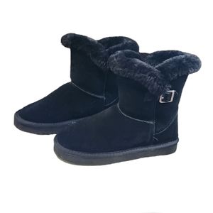 Style & Co Tiny Keppurp Black Suede Uppers